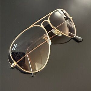 Ray-Ban Kids Gold Frame Brown Gradient Aviator Sunglasses - Youth